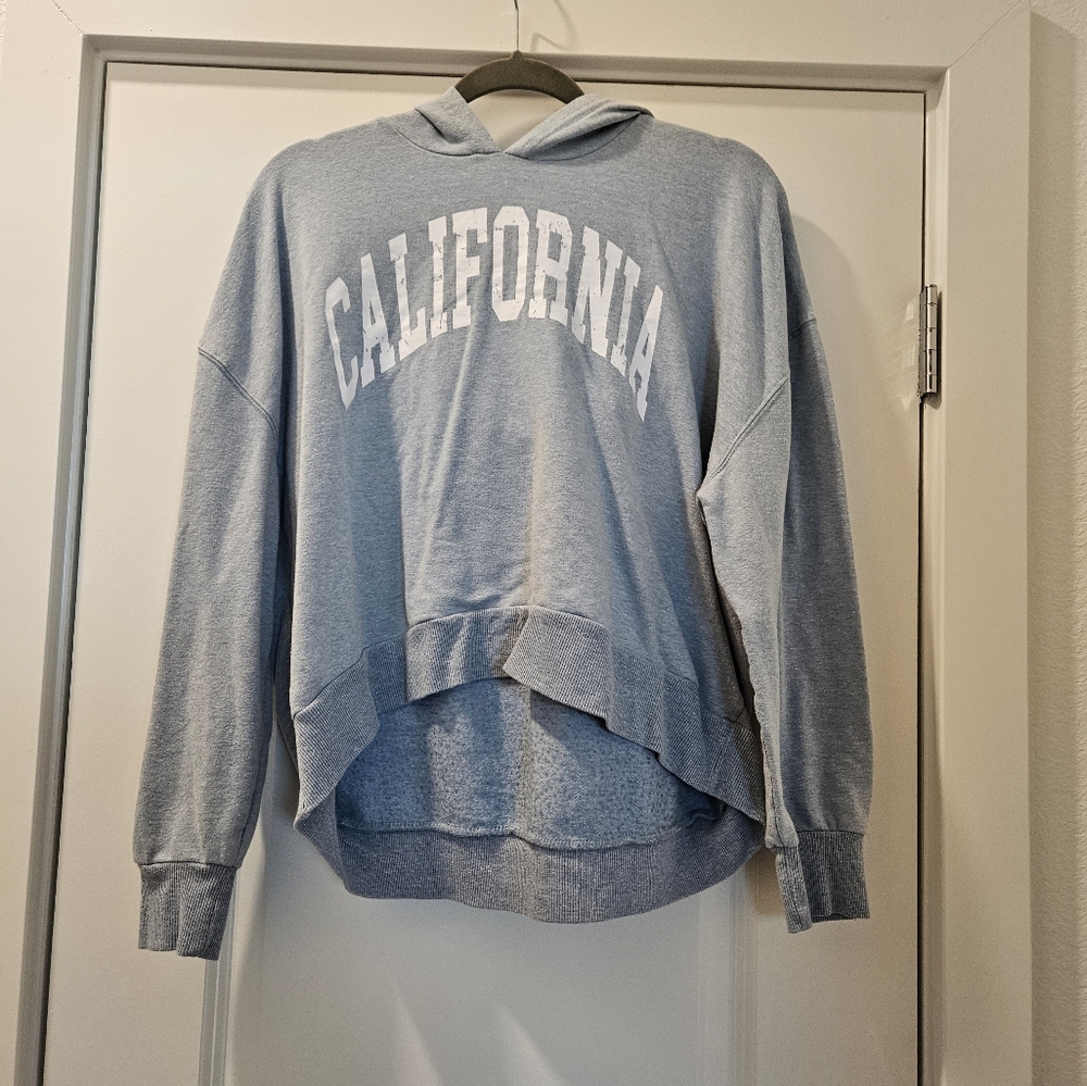 Blue, Cropped California Hoodie
